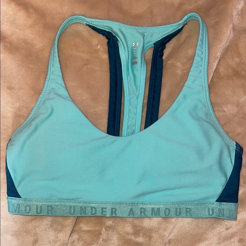 Under Armour Blue Sports Bra Medium Support